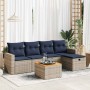 Set de muebles de jardín 6 pzas y cojines ratán sintético gris by , Garden sets - Ref: Foro24-3325785, Price: 401,61 €, Disco...