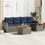 Set de muebles de jardín 6 pzas y cojines ratán sintético gris by , Garden sets - Ref: Foro24-3325841, Price: 426,36 €, Disco...