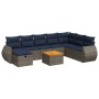 Set de sofás de jardín con cojines 9 pzas ratán sintético gris by , Garden sets - Ref: Foro24-3325862, Price: 648,87 €, Disco...
