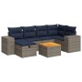 Set de sofás de jardín 7 pzas con cojines ratán sintético gris by , Garden sets - Ref: Foro24-3325876, Price: 512,46 €, Disco...