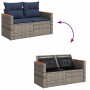 Juego de sofás jardín con cojines 5 pzas ratán sintético gris | Foro24.es | Tu tienda online para hogar, jardín y más Foro24.es