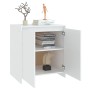 Weißes Sperrholz-Sideboard 70x41x75 cm von vidaXL, Sideboards - Ref: Foro24-809737, Preis: 88,20 €, Rabatt: %