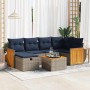 Set de sofás de jardín 7 pzas con cojines ratán sintético gris | Foro24.es | Tu tienda online para hogar, jardín y más Foro24.es