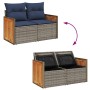 Set de sofás de jardín 7 pzas con cojines ratán sintético gris | Foro24.es | Tu tienda online para hogar, jardín y más Foro24.es