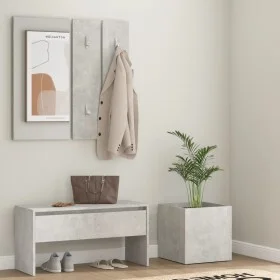 Gray concrete plywood hallway furniture set by vidaXL, Wardrobes - Ref: Foro24-3082057, Price: 93,62 €, Discount: %