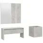 Flurmöbel-Set aus grauem Betonsperrholz von vidaXL, Kleiderschränke - Ref: Foro24-3082057, Preis: 93,62 €, Rabatt: %
