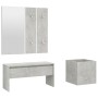 Flurmöbel-Set aus grauem Betonsperrholz von vidaXL, Kleiderschränke - Ref: Foro24-3082057, Preis: 97,42 €, Rabatt: %