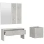 Flurmöbel-Set aus grauem Betonsperrholz von vidaXL, Kleiderschränke - Ref: Foro24-3082057, Preis: 93,62 €, Rabatt: %