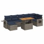 Set de sofás de jardín y cojines 8 piezas ratán sintético gris by , Garden sets - Ref: Foro24-3327183, Price: 613,94 €, Disco...