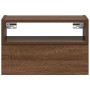 Mesitas de noche de pared 2 uds color marrón roble 45x26x28,5cm by , Nightstands - Ref: Foro24-858609, Price: 75,29 €, Discou...