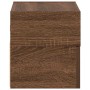 Mesitas de noche de pared 2 uds color marrón roble 45x26x28,5cm by , Nightstands - Ref: Foro24-858609, Price: 75,29 €, Discou...