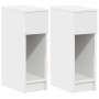 Mesillas de noche con cajón 2 uds blanco 20x36x60 cm by , Nightstands - Ref: Foro24-858696, Price: 86,55 €, Discount: %