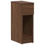 Mesilla de noche con cajón roble marrón 20x36x60 cm by , Nightstands - Ref: Foro24-858707, Price: 46,36 €, Discount: %