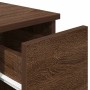 Mesilla de noche con cajón roble marrón 20x36x60 cm by , Nightstands - Ref: Foro24-858707, Price: 46,36 €, Discount: %