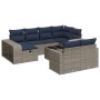 Set de sofás de jardín 11 pzas y cojines ratán sintético gris by , Garden sets - Ref: Foro24-3326075, Price: 691,73 €, Discou...