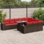 Set de sofás de jardín 11 pzas cojines ratán sintético marrón by , Garden sets - Ref: Foro24-3326875, Price: 910,21 €, Discou...