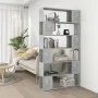 Betongraues Raumteilerregal 100x24x188 cm von vidaXL, Bücherregale und Regale - Ref: Foro24-3082075, Preis: 91,92 €, Rabatt: %