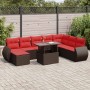 Set de sofás de jardín 11 pzas cojines ratán sintético marrón by , Garden sets - Ref: Foro24-3326695, Price: 699,85 €, Discou...