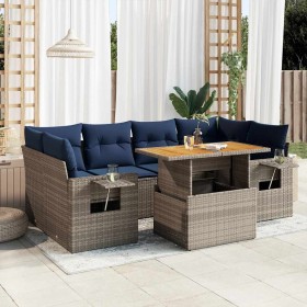 Set de sofás de jardín 7 pzas con cojines ratán sintético gris von , Gartensets - Ref: Foro24-3327120, Preis: 575,42 €, Rabat...