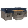 Set de sofás de jardín 7 pzas con cojines ratán sintético gris von , Gartensets - Ref: Foro24-3327120, Preis: 575,42 €, Rabat...