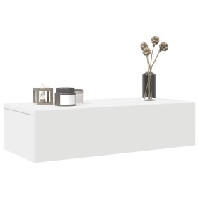Estante de pared con cajones de madera contrachapada blanco von , Regale und Regale - Ref: Foro24-859968, Preis: 70,11 €, Rab...