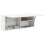 Mueble de pared de baño madera ingeniería blanco 100x25x40 cm by , bathroom vanities - Ref: Foro24-860103, Price: 75,32 €, Di...