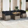 Set de sofás de jardín y cojines 8 piezas ratán sintético gris | Foro24.es | Tu tienda online para hogar, jardín y más Foro24.es