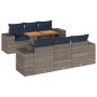Set de sofás de jardín 7 pzas con cojines ratán sintético gris by , Garden sets - Ref: Foro24-3327337, Price: 601,82 €, Disco...