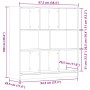 Estantería madera de ingeniería madera envejecida | Foro24.es | Tu tienda online para hogar, jardín y más Foro24.es