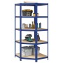 Estantería esquina 5 niveles madera contrachapada y acero azul von , Industrieregale - Ref: Foro24-4016964, Preis: 100,36 €, ...