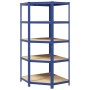 Estantería esquina 5 niveles madera contrachapada y acero azul von , Industrieregale - Ref: Foro24-4016964, Preis: 100,36 €, ...