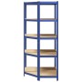 Estantería esquina 5 niveles madera contrachapada y acero azul von , Industrieregale - Ref: Foro24-4016964, Preis: 100,36 €, ...