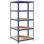 Estantería esquina 5 niveles madera contrachapada y acero azul von , Industrieregale - Ref: Foro24-4016964, Preis: 100,36 €, ...