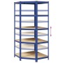 Estantería esquina 5 niveles madera contrachapada y acero azul von , Industrieregale - Ref: Foro24-4016964, Preis: 100,36 €, ...