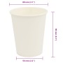 Tazas de café de papel 1000 uds 8oz 200ml blanco von , Einwegbecher - Ref: Foro24-4102791, Preis: 69,25 €, Rabatt: -5%%
