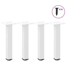 Patas para mesa de centro 4 uds acero blanco