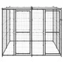 Perrera de exterior de acero con techo 4,84 m² by vidaXL, Dog kennels and fences - Ref: Foro24-3082249, Price: 387,94 €, Disc...