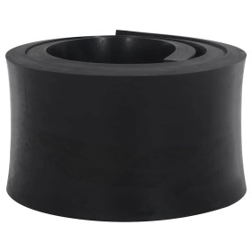 Borde de goma para quitanieves negro 200x15x2 cm