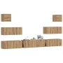 Mueble para TV de pared madera contrachapada artesanal 7 piezas von , TV-Möbel - Ref: Foro24-3329020, Preis: 291,76 €, Rabatt: %