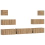 Mueble para TV de pared madera contrachapada artesanal 7 piezas von , TV-Möbel - Ref: Foro24-3329020, Preis: 291,76 €, Rabatt: %