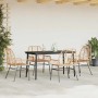 Juego de comedor jardín 5 piezas ratán sintético marrón de , Conjuntos de jardín - Ref: Foro24-3334445, Precio: 364,21 €, Des...