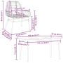 Juego de comedor jardín 5 piezas ratán sintético marrón de , Conjuntos de jardín - Ref: Foro24-3334445, Precio: 364,21 €, Des...