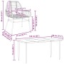 Juego de comedor de jardín 7 pzas ratán PE marrón de , Conjuntos de jardín - Ref: Foro24-3334447, Precio: 499,20 €, Descuento: %