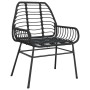 Juego de comedor jardín 5 piezas ratán sintético vidrio negro by , Garden sets - Ref: Foro24-3334535, Price: 309,40 €, Discou...