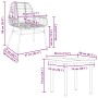 Juego de comedor jardín 5 piezas ratán sintético vidrio negro by , Garden sets - Ref: Foro24-3334535, Price: 309,40 €, Discou...