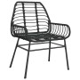 Juego de comedor jardín 5 piezas ratán sintético vidrio negro by , Garden sets - Ref: Foro24-3334537, Price: 356,87 €, Discou...