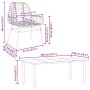 Juego de comedor jardín 9 piezas ratán polivinílico negro by , Garden sets - Ref: Foro24-3334540, Price: 640,88 €, Discount: %