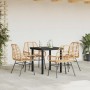 Juego de comedor jardín 5 piezas ratán sintético marrón by , Garden sets - Ref: Foro24-3334542, Price: 321,78 €, Discount: %
