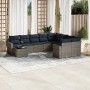Set de sofás de jardín 10 pzas con cojines ratán sintético gris | Foro24.es | Tu tienda online para hogar, jardín y más Foro24.es