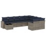 Set de sofás de jardín 10 pzas con cojines ratán sintético gris | Foro24.es | Tu tienda online para hogar, jardín y más Foro24.es